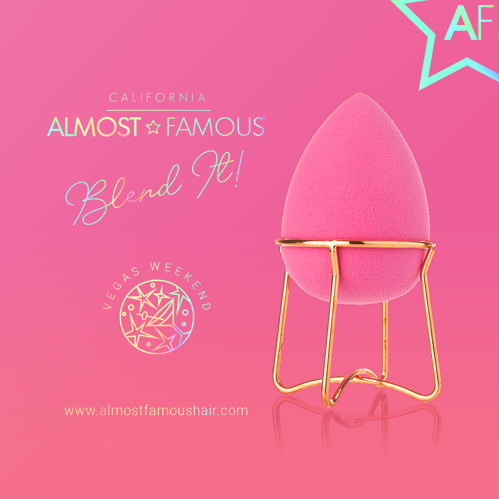 Famous Makeup Blender w/ Rose Gold Stand