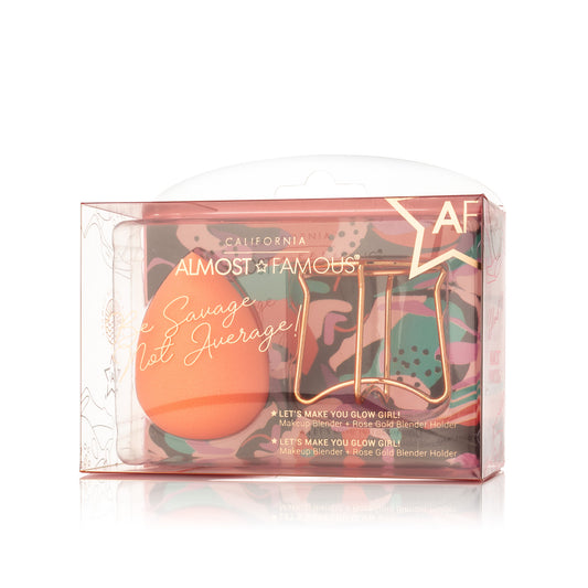 Famous Makeup Blender w/ Rose Gold Stand