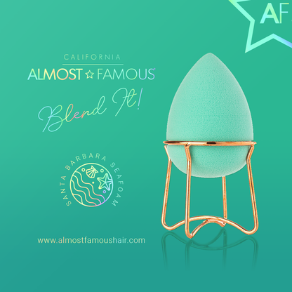 Famous Makeup Blender w/ Rose Gold Stand